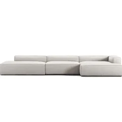 Decotique Grand 5-Personers Sofa Åben Ende Venstre Moonwhite