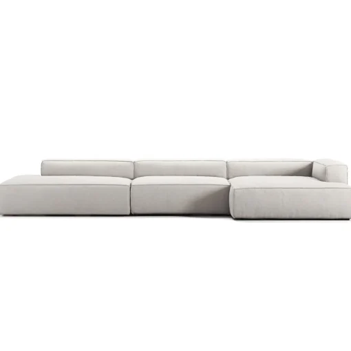 Decotique Grand 5-Personers Sofa Åben Ende Venstre Moonwhite
