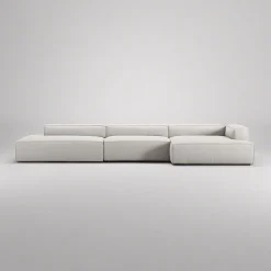 Decotique Grand 5-Personers Sofa Åben Ende Venstre Moonwhite