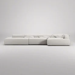 Decotique Grand 5-Personers Sofa Åben Ende Venstre Moonwhite
