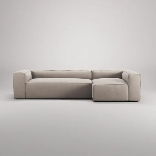 Decotique Grand 4-Personers Sofa Divan Højre Sandshell/Beige
