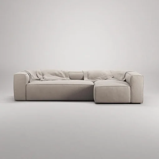 Decotique Grand 4-Personers Sofa Divan Højre Sandshell/Beige