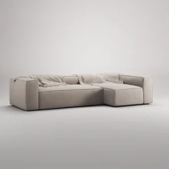 Decotique Grand 4-Personers Sofa Divan Højre Sandshell/Beige