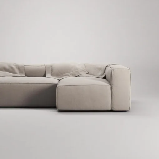 Decotique Grand 4-Personers Sofa Divan Højre Sandshell/Beige
