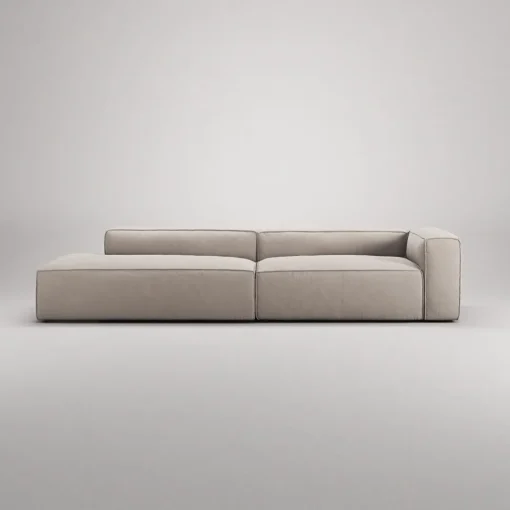 Decotique Grand 3-Personers Sofa Åben Ende Venstre Sandshell/Beige