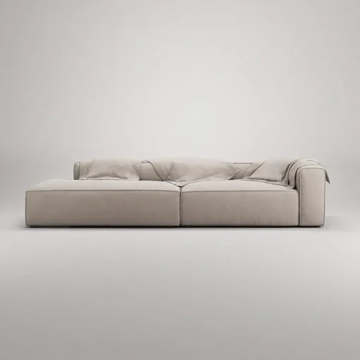 Decotique Grand 3-Personers Sofa Åben Ende Venstre Sandshell/Beige