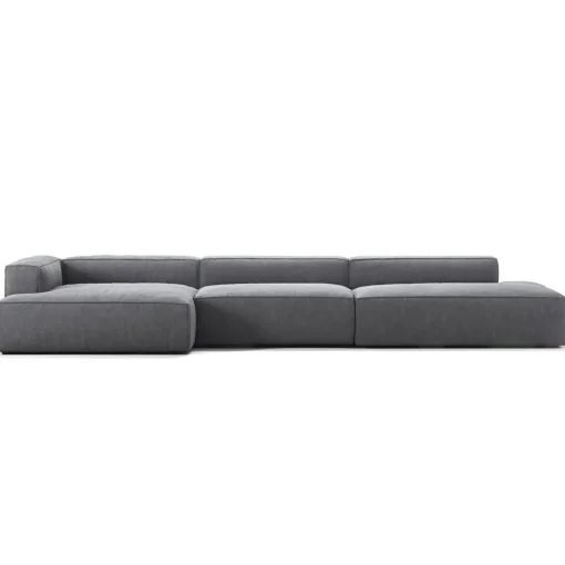 Decotique Grand 5-Personers Sofa Åben Ende Højre Steam/Hvid