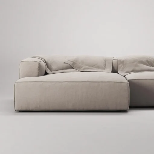 Decotique Grand 3-Personers Sofa Chaiselong Venstre Sandshell/Beige