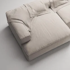 Decotique Grand 3-Personers Sofa Chaiselong Venstre Sandshell/Beige