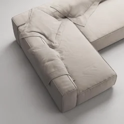 Decotique Grand 3-Personers Loungesofa Åben Ende Højre Sandshell/Beige