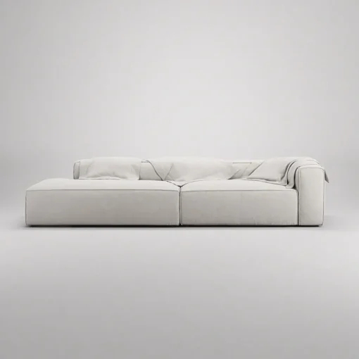 Decotique Grand 4-Personers Sofa Divan Venstre Sandshell/Beige