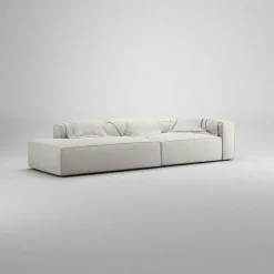 Decotique Grand 4-Personers Sofa Divan Venstre Sandshell/Beige