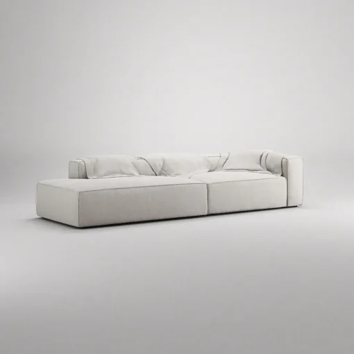 Decotique Grand 4-Personers Sofa Divan Venstre Sandshell/Beige