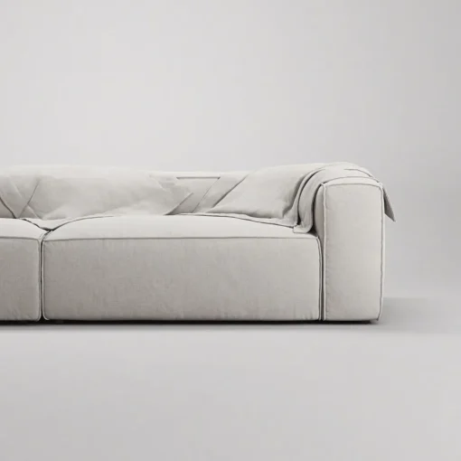 Decotique Grand 4-Personers Sofa Divan Venstre Sandshell/Beige