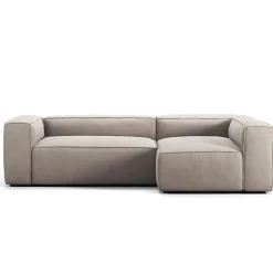 Decotique Grand 3-Personers Sofa Divan Højre Sandshell/Beige