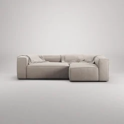 Decotique Grand 3-Personers Sofa Divan Højre Sandshell/Beige