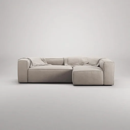 Decotique Grand 3-Personers Sofa Divan Højre Sandshell/Beige
