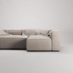 Decotique Grand 3-Personers Sofa Divan Højre Sandshell/Beige