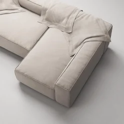 Decotique Grand 3-Personers Sofa Divan Højre Sandshell/Beige
