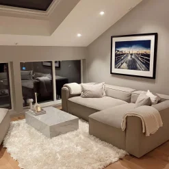 Decotique Grand 3-Personers Sofa Divan Højre Sandshell/Beige