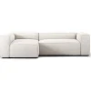 Decotique Grand 3-Personers Sofa Divan Venstre Steam/Hvid