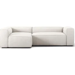 Decotique Grand 3-Personers Sofa Divan Venstre Steam/Hvid