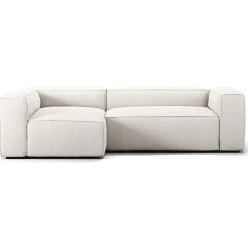 Decotique Grand 3-Personers Sofa Divan Venstre Steam/Hvid