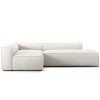 Decotique Grand 3-Personers Loungesofa Åben Ende Højre Steam/Hvid