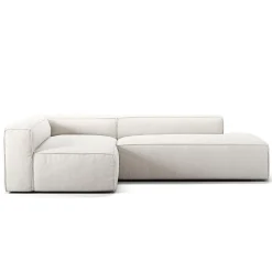 Decotique Grand 3-Personers Loungesofa Åben Ende Højre Steam/Hvid