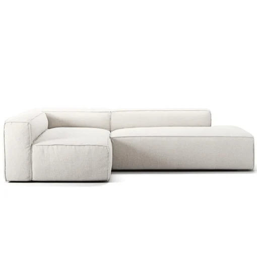 Decotique Grand 3-Personers Loungesofa Åben Ende Højre Steam/Hvid