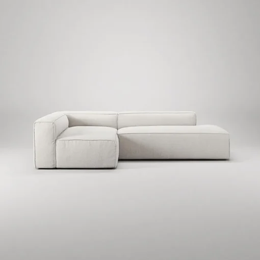 Decotique Grand 3-Personers Loungesofa Åben Ende Højre Steam/Hvid