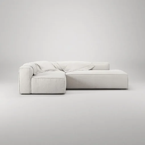Decotique Grand 3-Personers Loungesofa Åben Ende Højre Steam/Hvid