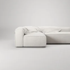 Decotique Grand 3-Personers Loungesofa Åben Ende Højre Steam/Hvid