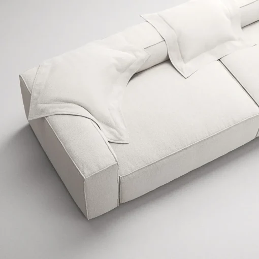Decotique Grand 4-Personers Sofa Steam/Hvid