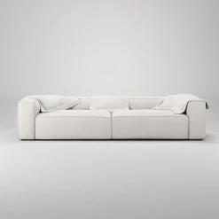 Decotique Grand 4-Personers Sofa Steam/Hvid