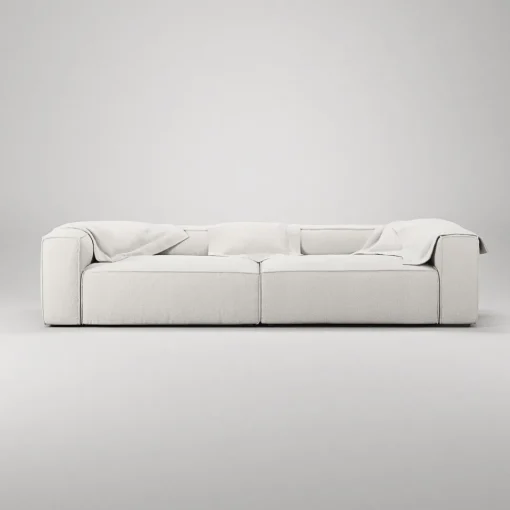 Decotique Grand 4-Personers Sofa Steam/Hvid