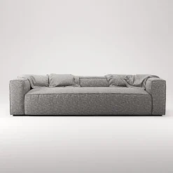 Decotique Grand 3-Personers Sofa Grå Marmor