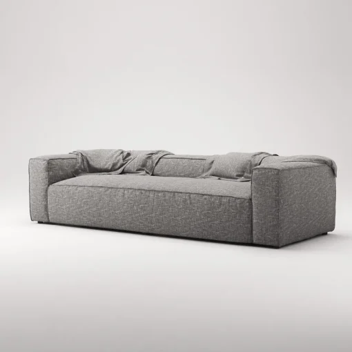 Decotique Grand 3-Personers Sofa Grå Marmor