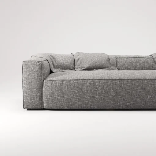 Decotique Grand 3-Personers Sofa Grå Marmor
