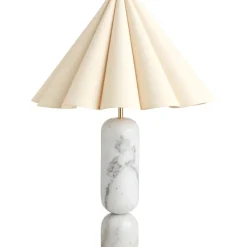 Decotique Lauren Bordlampe Hvid/Natural