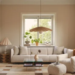 Decotique Lauren Bordlampe Hvid/Natural