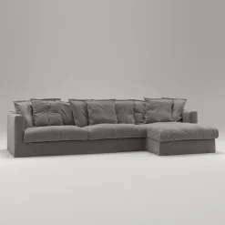 Decotique Le Grand Air 3-Personers Sofa Divan Højre Røget Granit