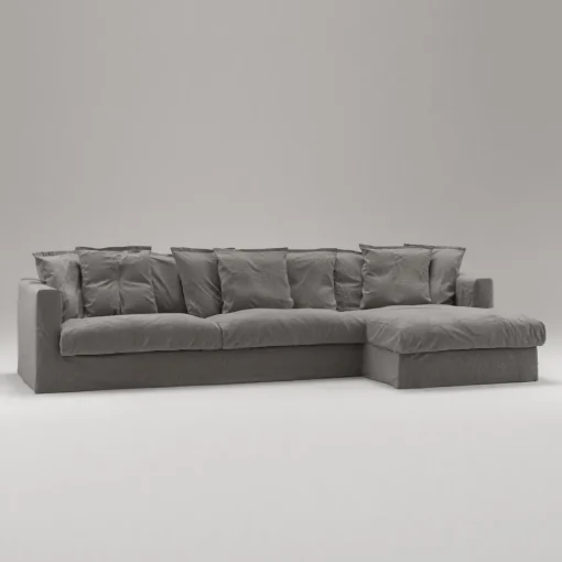 Decotique Le Grand Air 3-Personers Sofa Divan Højre Røget Granit