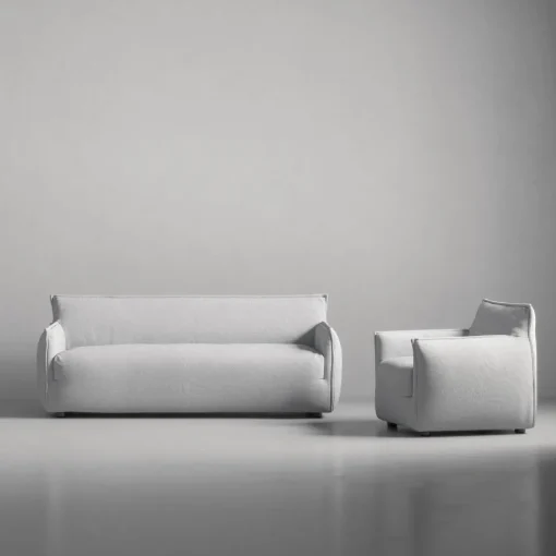 Decotique Le Petite 3-Personers Sofa Pacific White