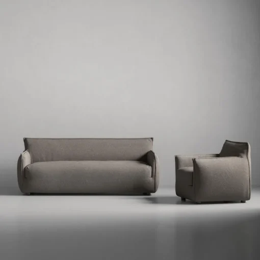 Decotique Le Petite 3-Personers Sofa Coastal Shale