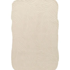 Decotique Leaf Gulvtáppe 250x350 Off-white