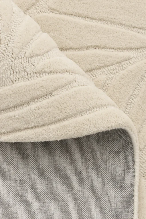 Decotique Leaf Gulvtáppe 250x350 Off-white