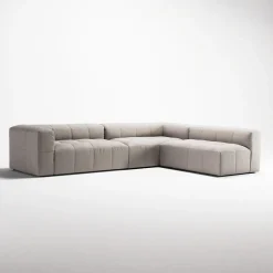 Decotique Mure 4-Personers Sofa Med Åben Ende Højre Sandshell/Beige