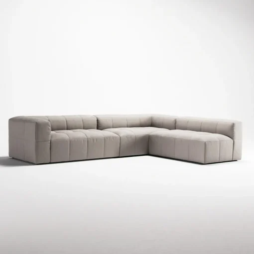 Decotique Mure 4-Personers Sofa Med Åben Ende Højre Sandshell/Beige