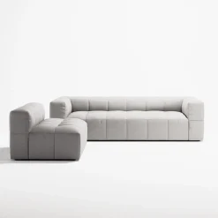 Decotique Mure 3-Personers Sofa Med Åben Ende Højre Moonwhite